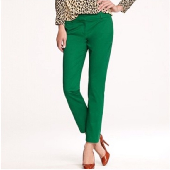 J. Crew Pants - JCrew Cafe Capri Green Pants
